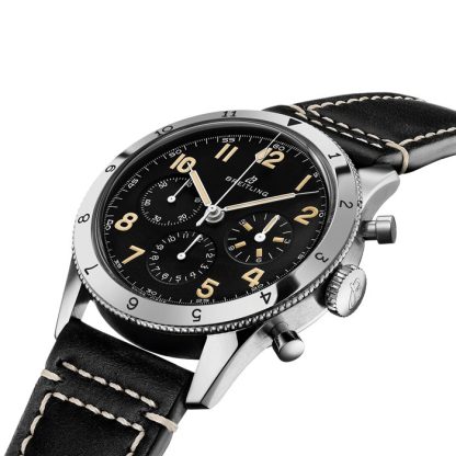 Breitling AVI Ref 765 1953 Re-Edition ur i rustfrit stål AB0920131B1X1 - Billede 2