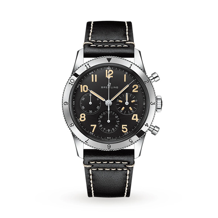 Breitling AVI Ref 765 1953 Re-Edition ur i rustfrit stål AB0920131B1X1