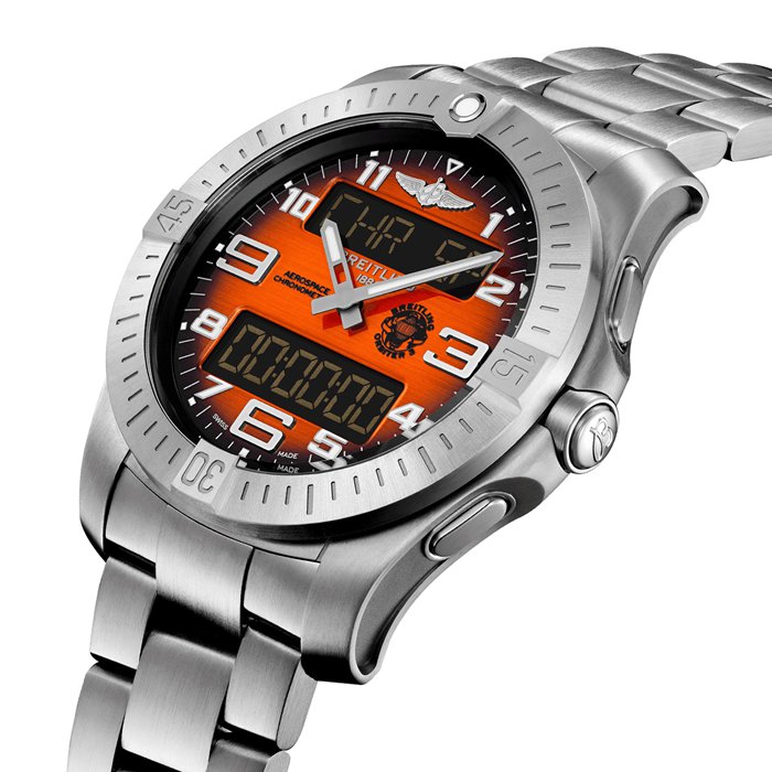 Breitling Aerospace B70 Orbiter 25th Anniversary 43mm herreur Orange Titanium EB70101A1O1E1 - Billede 3