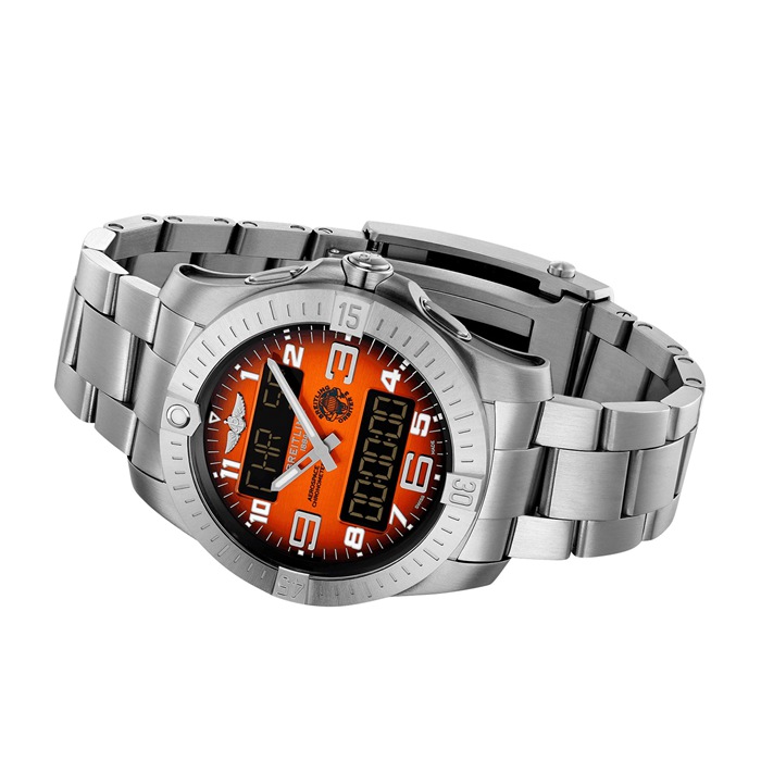 Breitling Aerospace B70 Orbiter 25th Anniversary 43mm herreur Orange Titanium EB70101A1O1E1 - Billede 4
