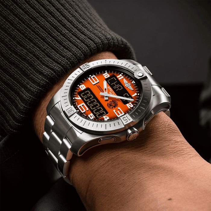 Breitling Aerospace B70 Orbiter 25th Anniversary 43mm herreur Orange Titanium EB70101A1O1E1 - Billede 5