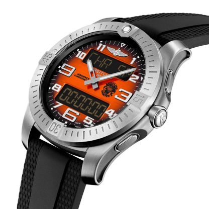 Breitling Aerospace B70 Orbiter 25th Anniversary 43mm herreur Orange gummi EB70101A1O1S1 - Billede 3