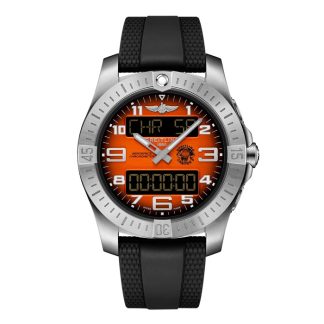 Breitling Aerospace B70 Orbiter 25th Anniversary 43mm herreur Orange gummi EB70101A1O1S1