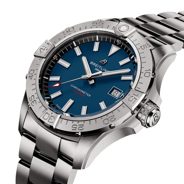 Breitling Avenger Automatic 42mm herreur blå rustfrit stål A17328101C1A1 - Billede 3