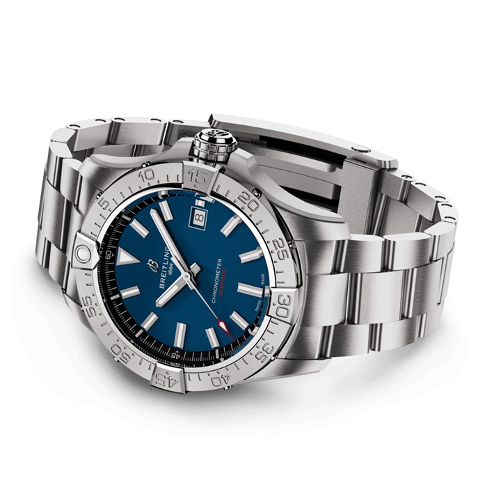 Breitling Avenger Automatic 42mm herreur blå rustfrit stål A17328101C1A1 - Billede 4