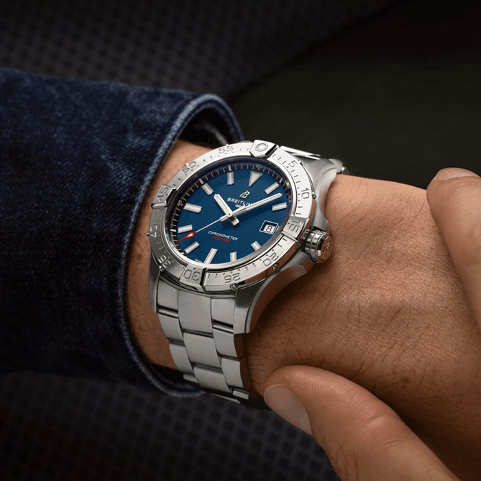 Breitling Avenger Automatic 42mm herreur blå rustfrit stål A17328101C1A1 - Billede 5