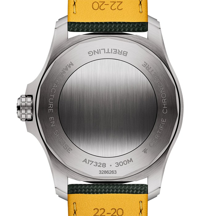 Breitling Avenger Automatic 42mm herreur grønt læder A17328101L1X1 - Billede 2