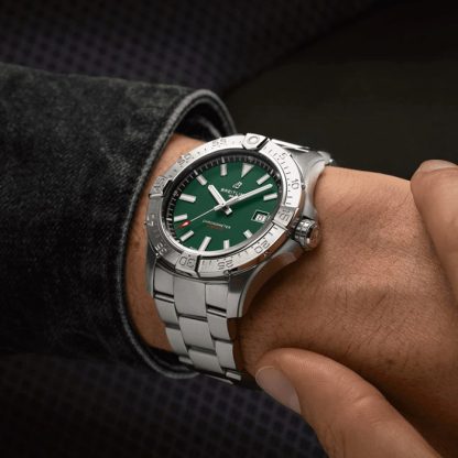 Breitling Avenger Automatic 42mm herreur grønt rustfrit stål A17328101L1A1 - Billede 5