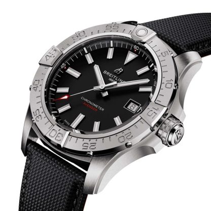 Breitling Avenger Automatic 42mm herreur sort læder A17328101B1X1 - Billede 4