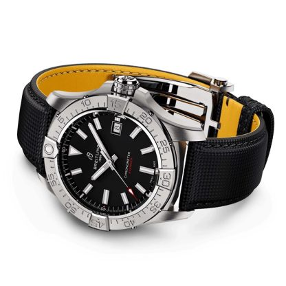 Breitling Avenger Automatic 42mm herreur sort læder A17328101B1X1 - Billede 5