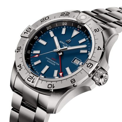 Breitling Avenger Automatic GMT 44mm herreur blå rustfrit stål A32320101C1A1 - Billede 3