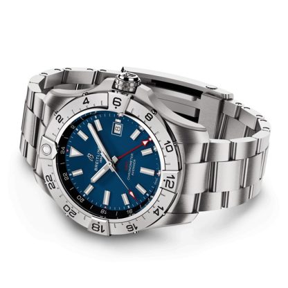 Breitling Avenger Automatic GMT 44mm herreur blå rustfrit stål A32320101C1A1 - Billede 4
