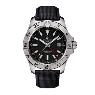 Breitling Avenger Automatic GMT 44mm herreur sort læder A32320101B1X1