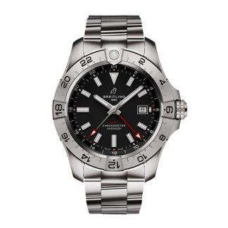 Breitling Avenger Automatic GMT 44mm herreur sort rustfrit stål A32320101B1A1