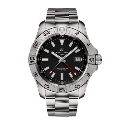 Breitling Avenger Automatic GMT 44mm herreur sort rustfrit stål A32320101B1A1