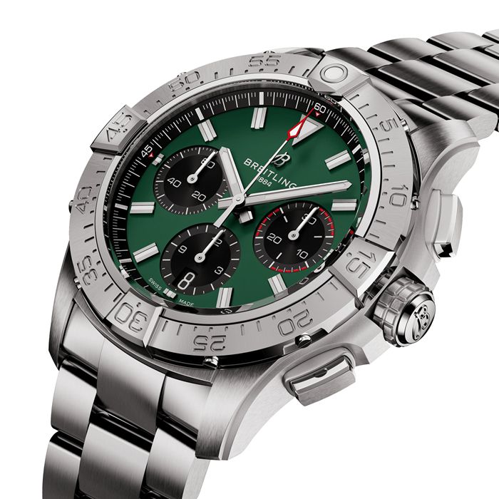 Breitling Avenger B01 Chronograph 42 Herreur Grønt Rustfrit Stål AB0146101L1A1 - Billede 2