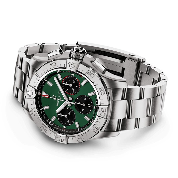 Breitling Avenger B01 Chronograph 42 Herreur Grønt Rustfrit Stål AB0146101L1A1 - Billede 3