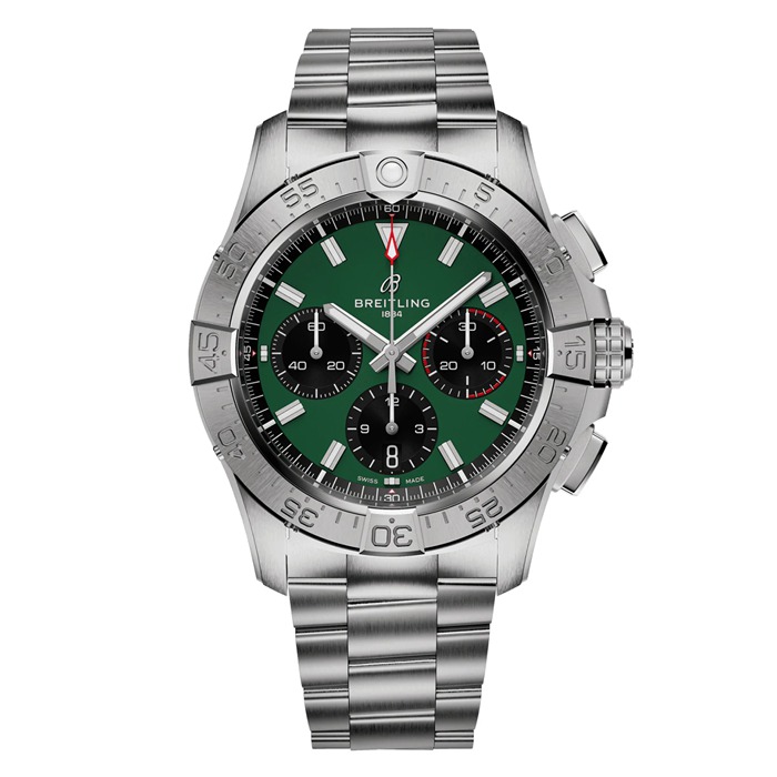 Breitling Avenger B01 Chronograph 42 Herreur Grønt Rustfrit Stål AB0146101L1A1