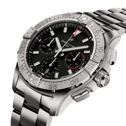Breitling Avenger B01 Chronograph 42 herreur sort rustfrit stål AB0146101B1A1 - Billede 2