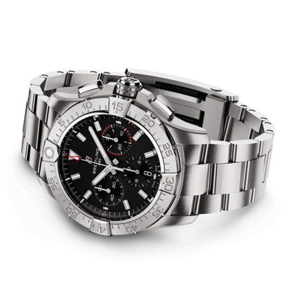 Breitling Avenger B01 Chronograph 42 herreur sort rustfrit stål AB0146101B1A1 - Billede 3