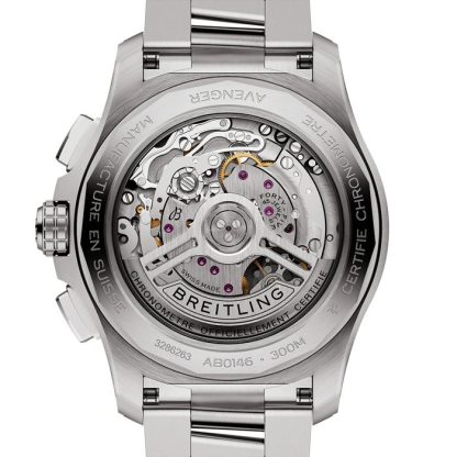 Breitling Avenger B01 Chronograph 42 herreur sort rustfrit stål AB0146101B1A1 - Billede 4