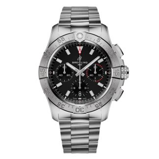 Breitling Avenger B01 Chronograph 42 herreur sort rustfrit stål AB0146101B1A1
