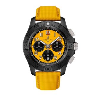 Breitling Avenger B01 Chronograph 44mm Night Mission herreur gult læder SB0147101I1X1