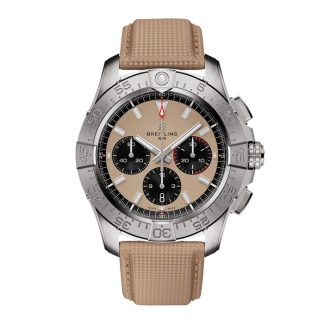 Breitling Avenger B01 Chronograph 44mm herreur beige læder AB0147101A1X1
