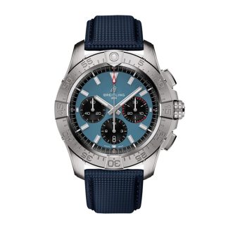 Breitling Avenger Chronograph B01 44mm herreur blåt læder AB0147101C1X1