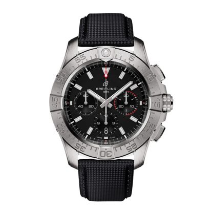 Breitling Avenger Chronograph B01 44mm herreur sort læder AB0147101B1X1