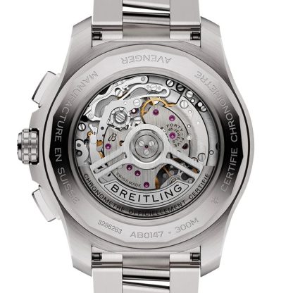 Breitling Avenger Chronograph B01 44mm herreur sort rustfrit stål AB0147101B1A1 - Billede 2