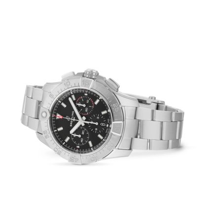 Breitling Avenger Chronograph B01 44mm herreur sort rustfrit stål AB0147101B1A1 - Billede 3