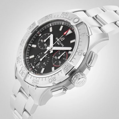 Breitling Avenger Chronograph B01 44mm herreur sort rustfrit stål AB0147101B1A1 - Billede 5