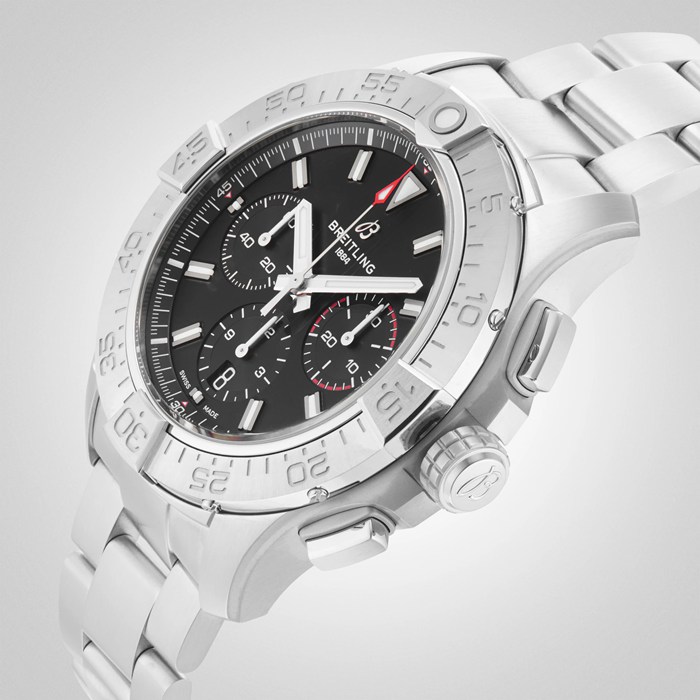 Breitling Avenger Chronograph B01 44mm herreur sort rustfrit stål AB0147101B1A1 - Billede 5