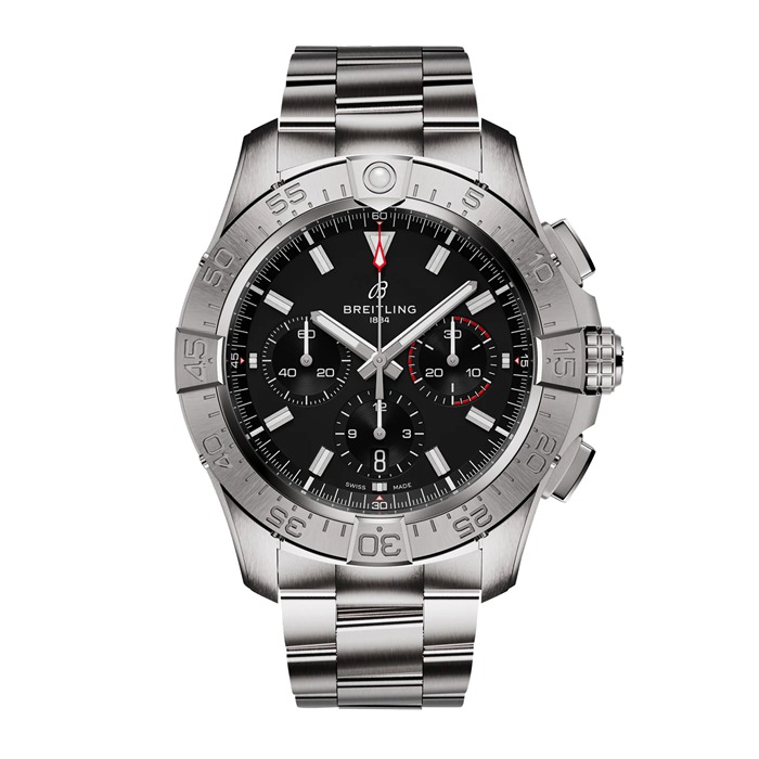 Breitling Avenger Chronograph B01 44mm herreur sort rustfrit stål AB0147101B1A1