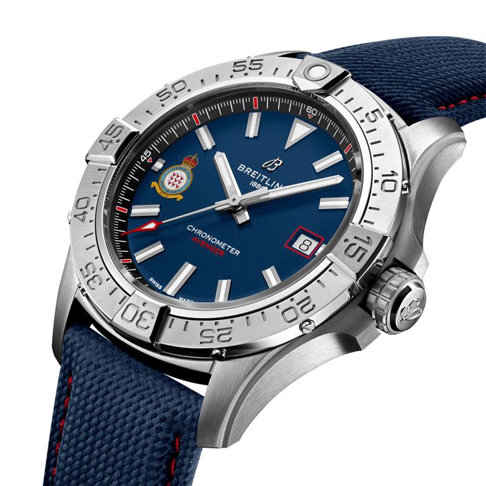 Breitling Avenger Red Arrows 60th Anniversary Edition 42mm herreur blå A173281A1C1X1 - Billede 3