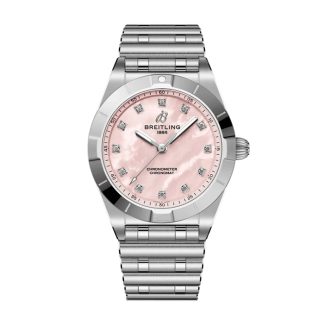 Breitling Chronomat 28mm dameur pink perlemor A72310101K1A1