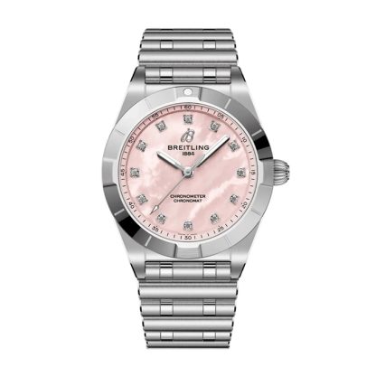 Breitling Chronomat 28mm dameur pink perlemor A72310101K1A1