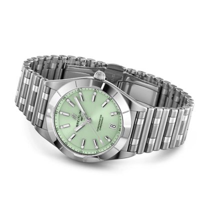 Breitling Chronomat 32 rustfrit stål mintgrønt ur A77310101L1A1 - Billede 3