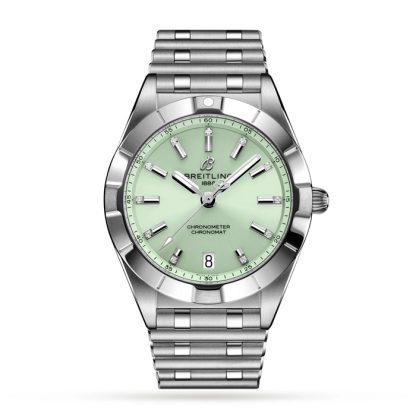 Breitling Chronomat 32 rustfrit stål mintgrønt ur A77310101L1A1