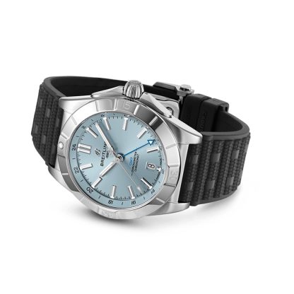 Breitling Chronomat 40mm herreur blå gummi P32398101C1S2 - Billede 4
