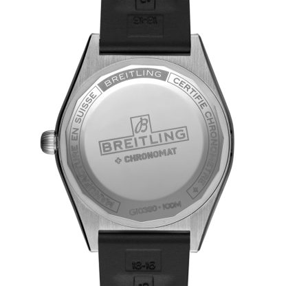 Breitling Chronomat Automatic 36 Rustfrit stål & 18k grå guld gummirem Isblå ur G10380591C1S1 - Billede 2