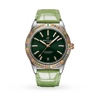 Breitling Chronomat Automatic 36 South Sea Green Læderrem Dameur U10380611L1P1