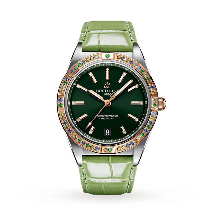 Breitling Chronomat Automatic 36 South Sea Green Læderrem Dameur U10380611L1P1