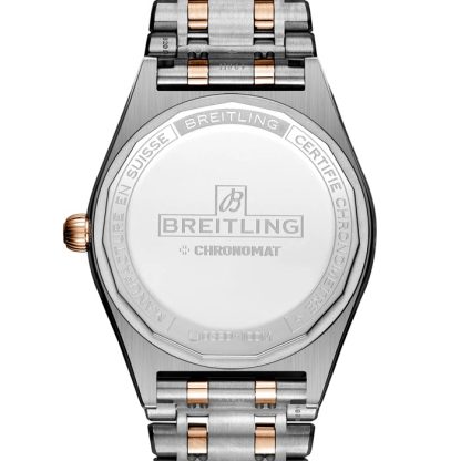 Breitling Chronomat Automatic 36 South Sea Green dameur i rustfrit stål og 18 karat rosaguld U10380611L1U1 - Billede 2