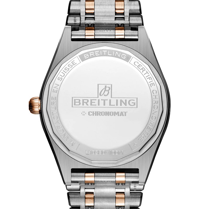 Breitling Chronomat Automatic 36 South Sea Green dameur i rustfrit stål og 18 karat rosaguld U10380611L1U1 - Billede 2