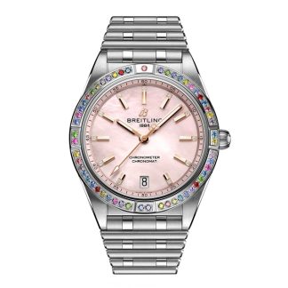 Breitling Chronomat Automatic 36 South Sea Pink Armbånd i rustfrit stål Dameur G10380BB1K1G1