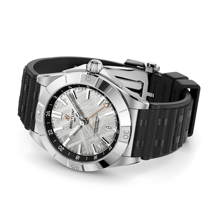 Breitling Chronomat Automatic GMT Erling Haaland Limited Edition 40 mm herreur gummi P323982A1F1S1 - Billede 3