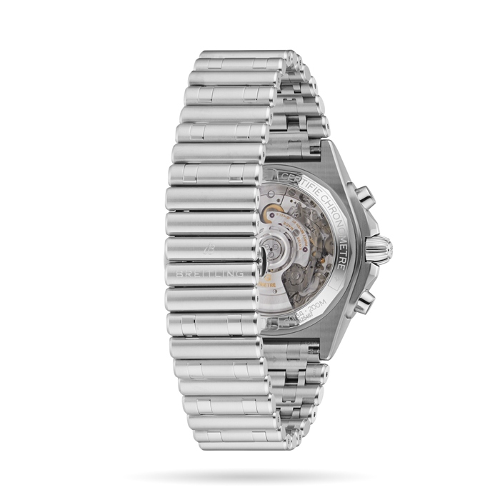 Breitling Chronomat B01 42 Rustfrit Stål Grønt Ur AB0134101L1A1 - Billede 3