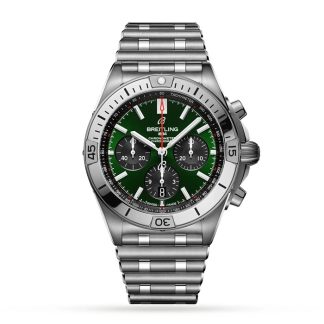 Breitling Chronomat B01 42 Rustfrit Stål Grønt Ur AB0134101L1A1